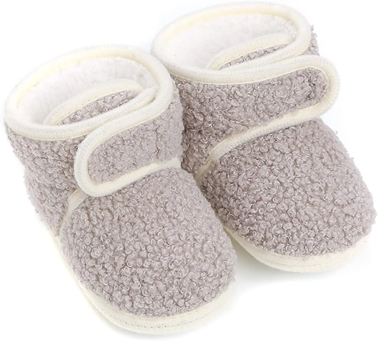 Baby Boys Girls Cozy Fleece Boots Easy to Put on Soft Newborn Booties Toddler Winter Warm Snow Boots