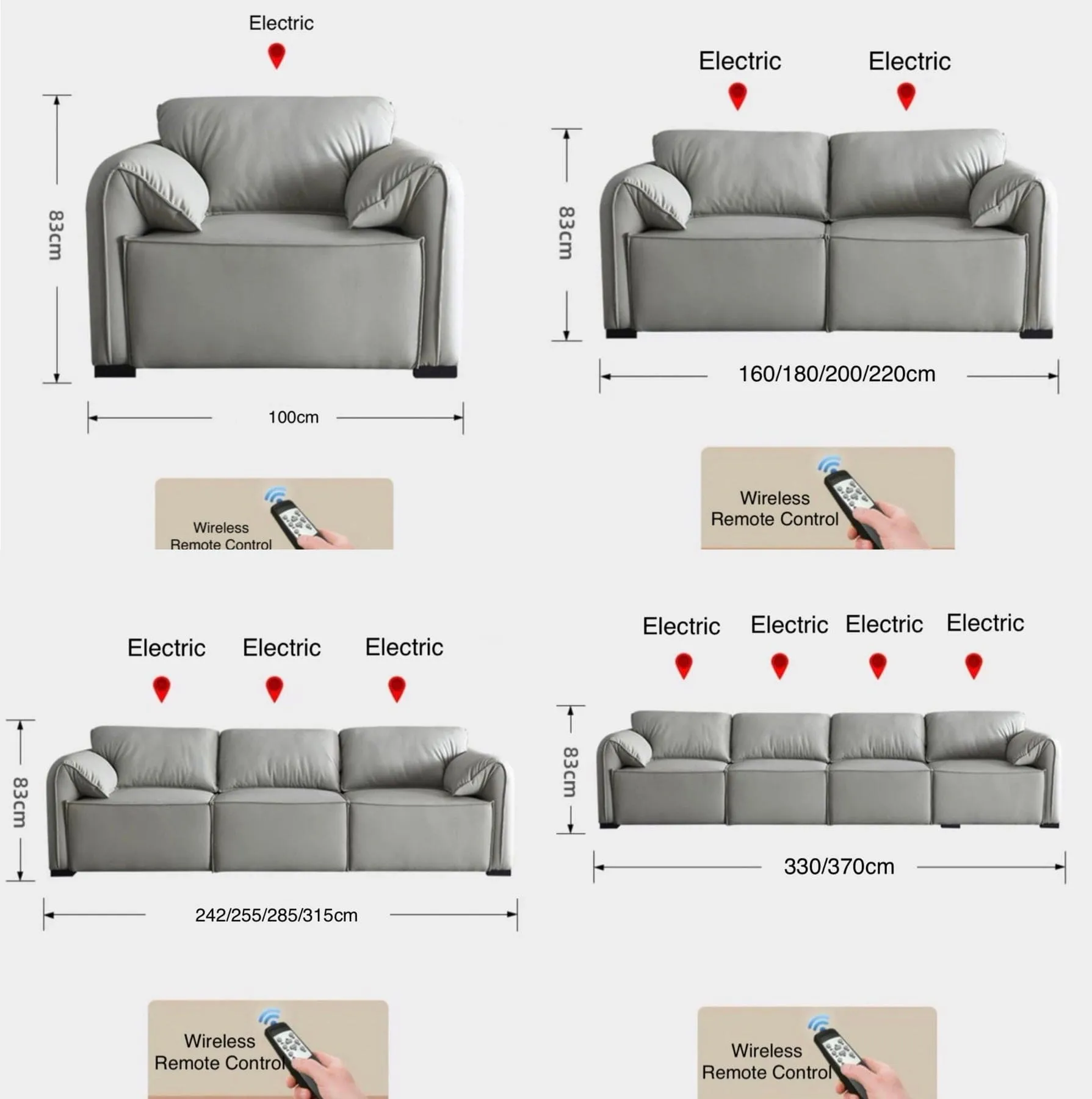 Crystal Scratch Resistant Electric Sofa Bed