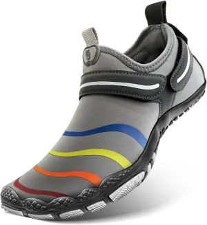 KEMISANT Mens Water Shoes, Unisex Barefoot Aqua Shoes for Men Women Beach Swimming Water Sport Shoes