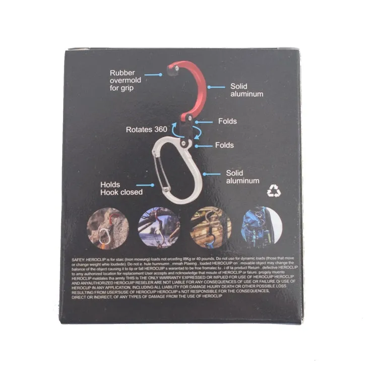 Multifunctional Carabiner Aluminum Alloy D-Type Outdoor Products Quick-Hanging Buckle(Golden)