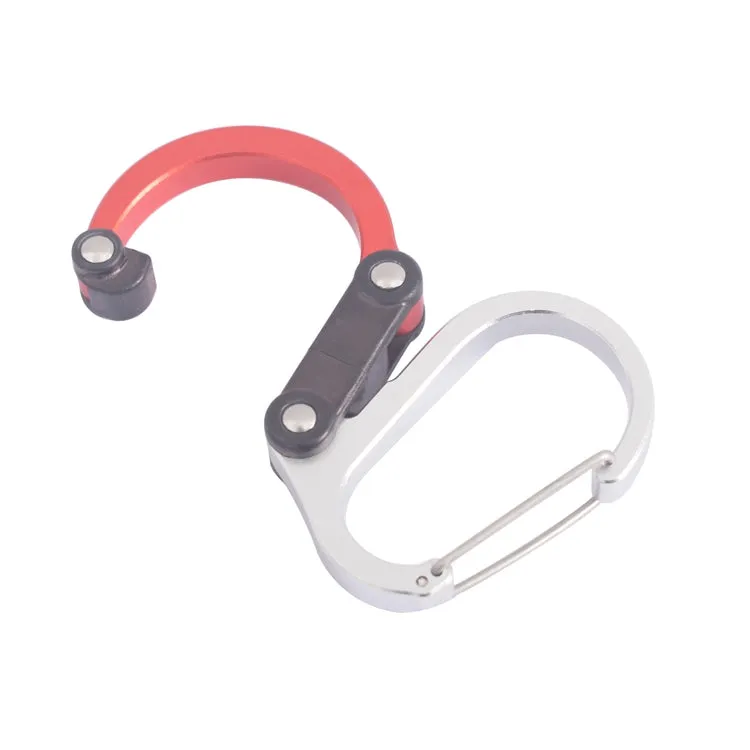 Multifunctional Carabiner Aluminum Alloy D-Type Outdoor Products Quick-Hanging Buckle(Golden)