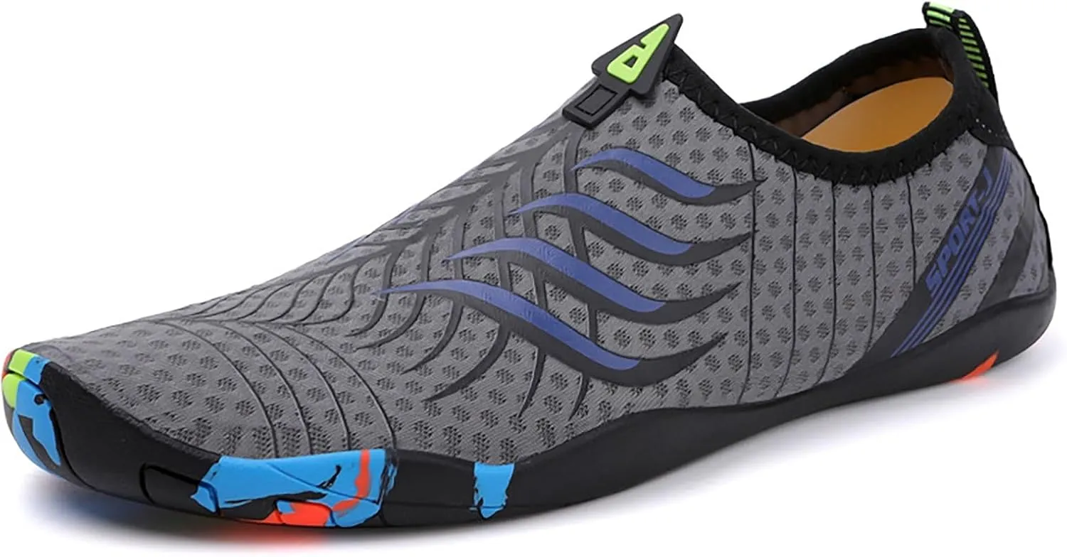 Water Shoes Mens Quick Dry Aqua Sock Water Shoes Hiking Men Extra Wide Water Shoes for Women Quick Drying Sports Aqua Shoes Non Slip Shoes for Beach Swim Pool River Boating Surf