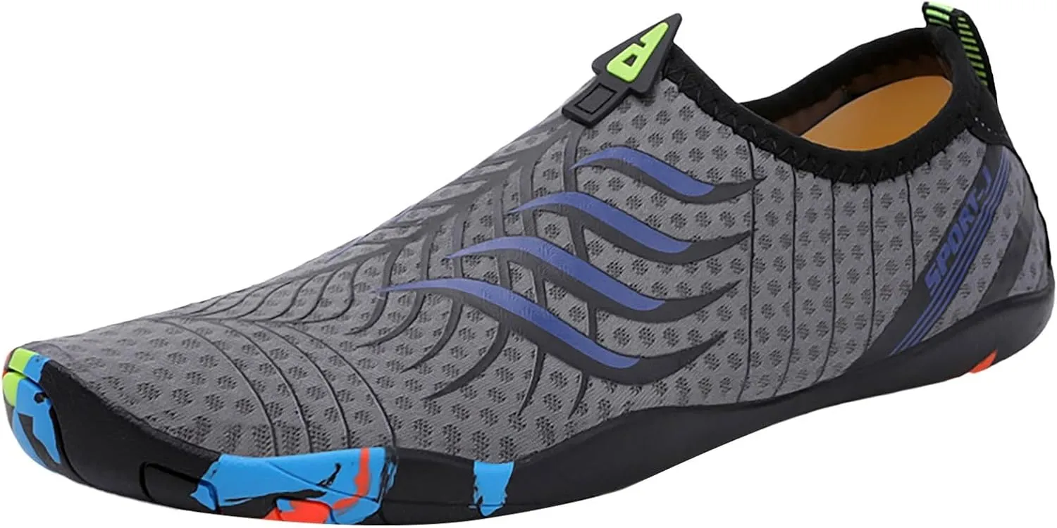 Water Shoes Mens Quick Dry Aqua Sock Water Shoes Hiking Men Extra Wide Water Shoes for Women Quick Drying Sports Aqua Shoes Non Slip Shoes for Beach Swim Pool River Boating Surf