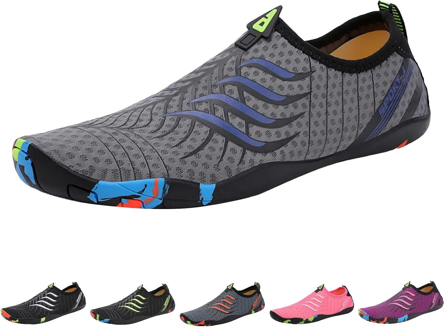 Water Shoes Mens Quick Dry Aqua Sock Water Shoes Hiking Men Extra Wide Water Shoes for Women Quick Drying Sports Aqua Shoes Non Slip Shoes for Beach Swim Pool River Boating Surf